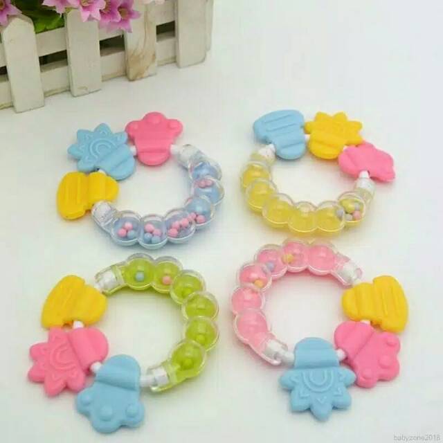 Teether Gigitan Bayi dan Kerincing impor