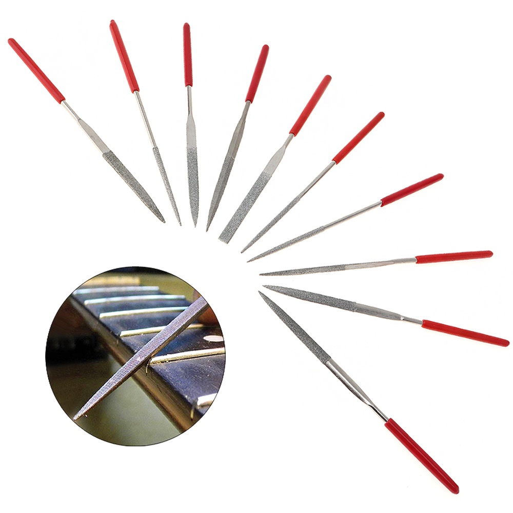 10pcs Alat Kikir / Poles Gitar Ukuran 140x3MM