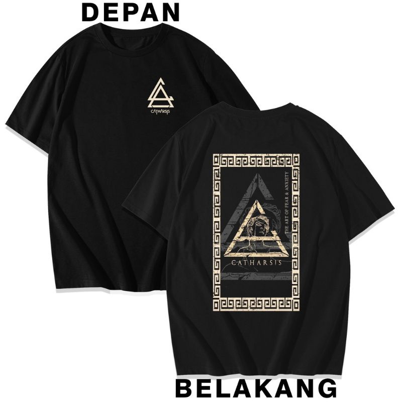 KAOS CATHARSIS  CAPTHER BIMO PD HIGHT QUALITY 100%COTTON COMBED REAKTIF