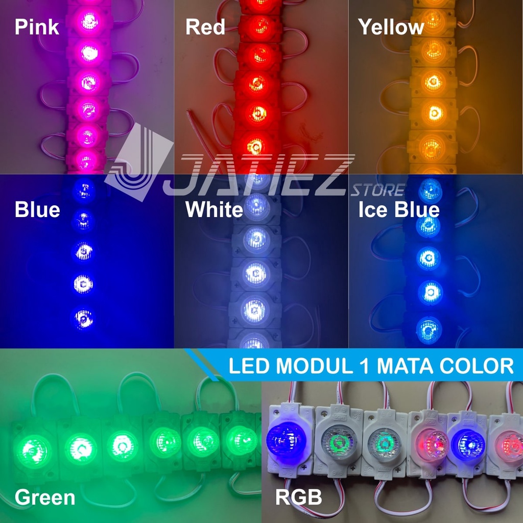 Lampu LED Modul 1 Mata 24V  - LED 1 Mata Variasi Truk Samping Bak Kolong Mobil 24 Volt