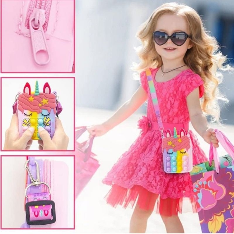 Pony Bag Sling Bag Pop It Tas Pop It Selempang Anak Unisex Perempuan Laki Laki