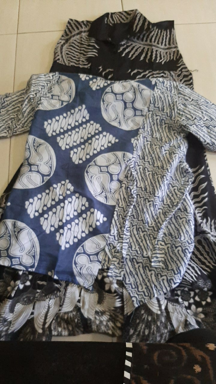 Blus Heyna Blus Batik Cewek Blouse Batik Kerja Atasan Batik Muslim Seragam Batik Modern Muslim Lucu