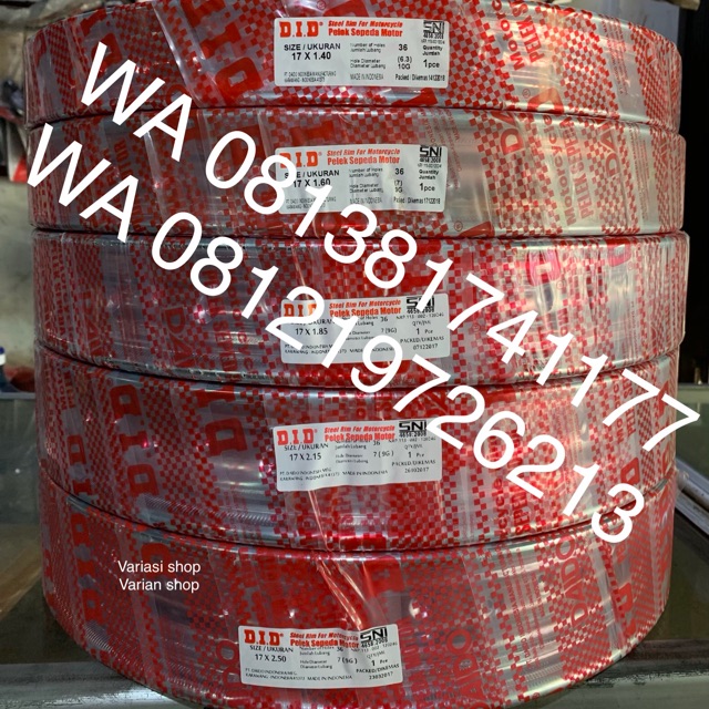 VELG DID KRUM RING 17 UKURAN 215