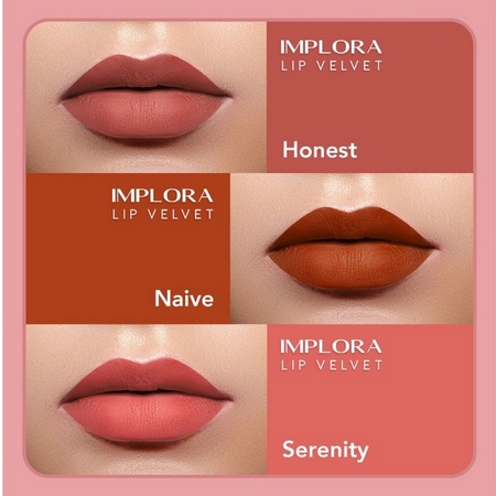 IMPLORA LIP VELVET MATTE LIPCREAM BPOM ORIGINAL