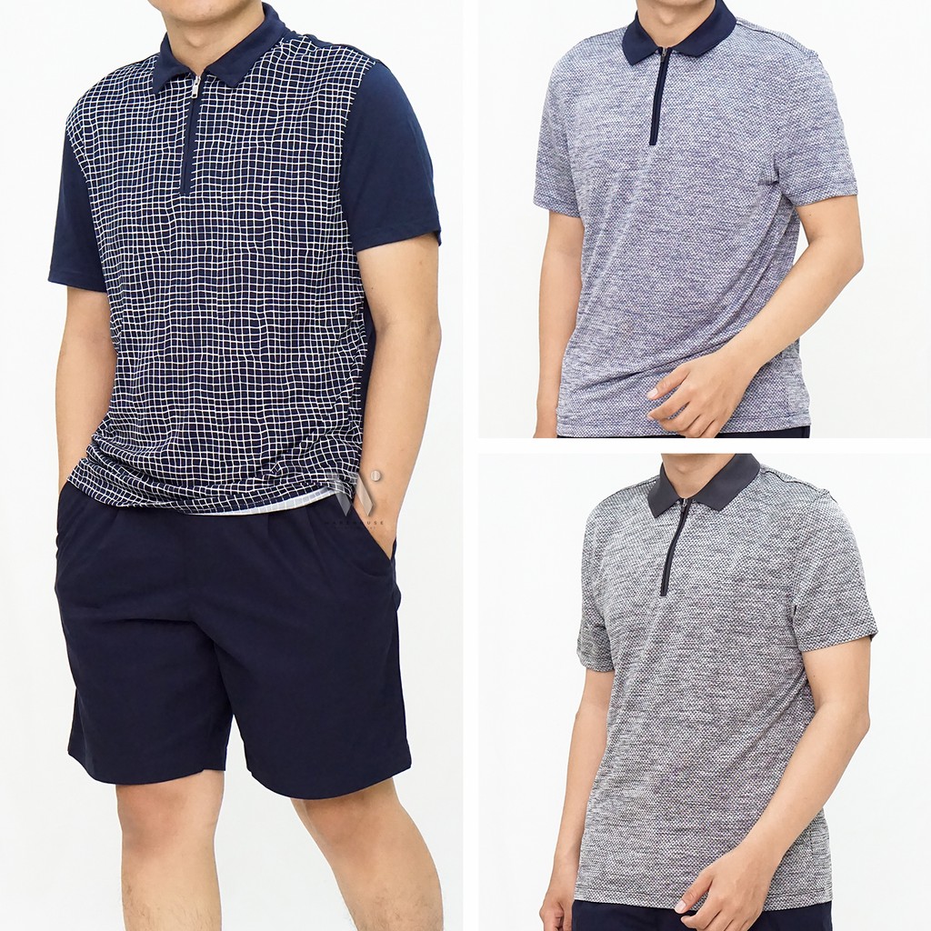 KAOS POLO PRIA ALFANI MODEL HALF ZIPPER