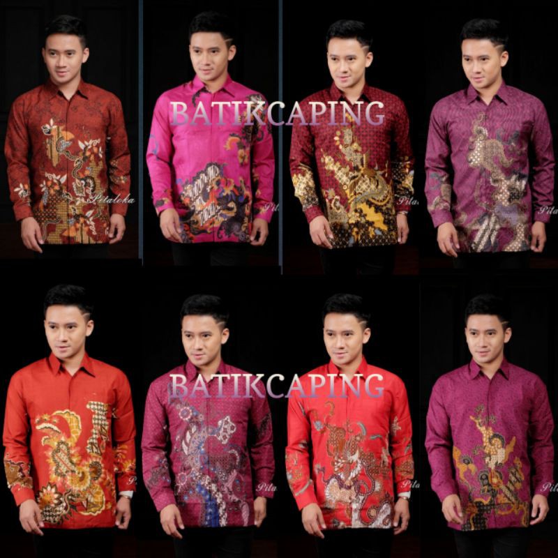 BATIK SEMI SUTRA BERFURING BSW  LENGAN PANJANG CLASIK SIZE M L XL XXL KEMEJA PRIA FASHION NEW  JUMBO