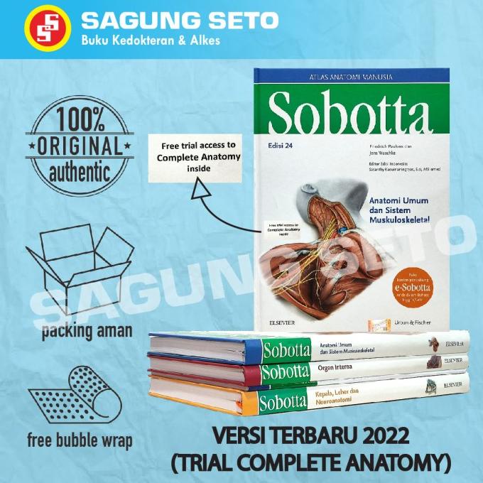 SOBOTTA ATLAS ANATOMI MANUSIA 4 VOL-SET EDISI 24 BAHASA INDONESIA