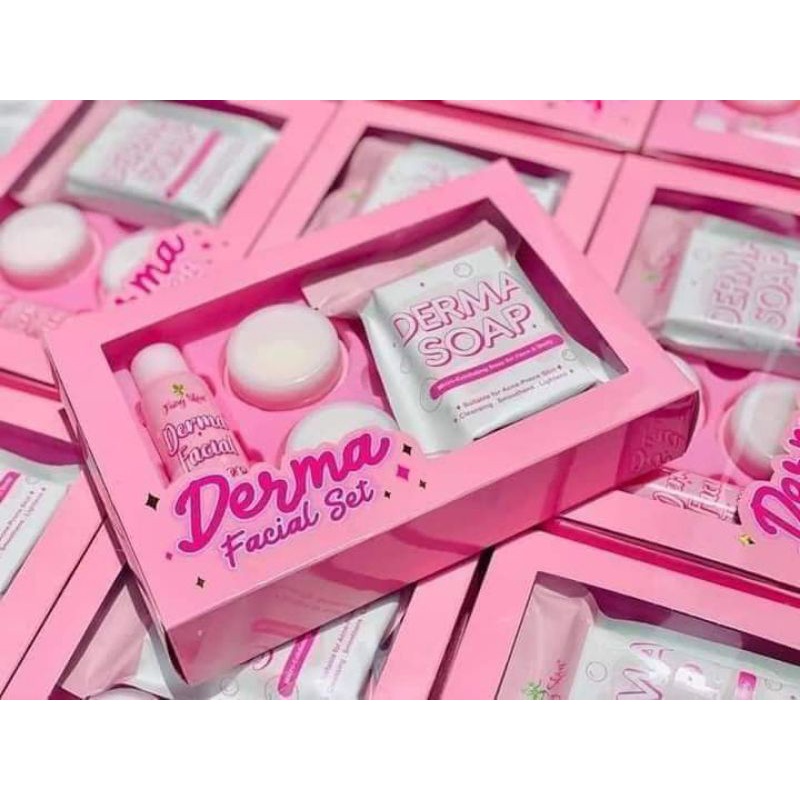 facial set derma beauty skincare ORI 100%