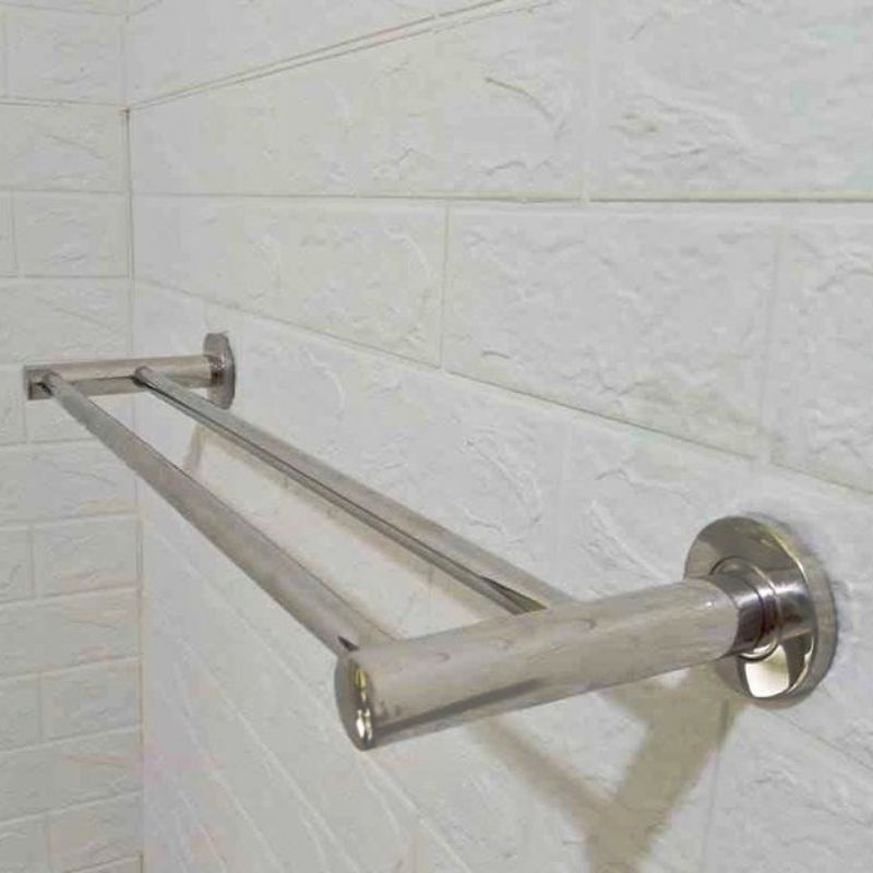 gantungan jemuran handuk stainless anti karat berkualitas bagus rak kamar mandi gantungan tempel dinding