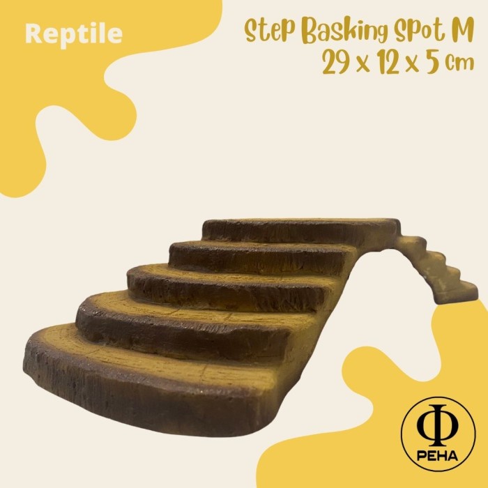Step Basking Spot Tangkringan Kura Air Kadal Tempat Jemur Kura Reptil - M