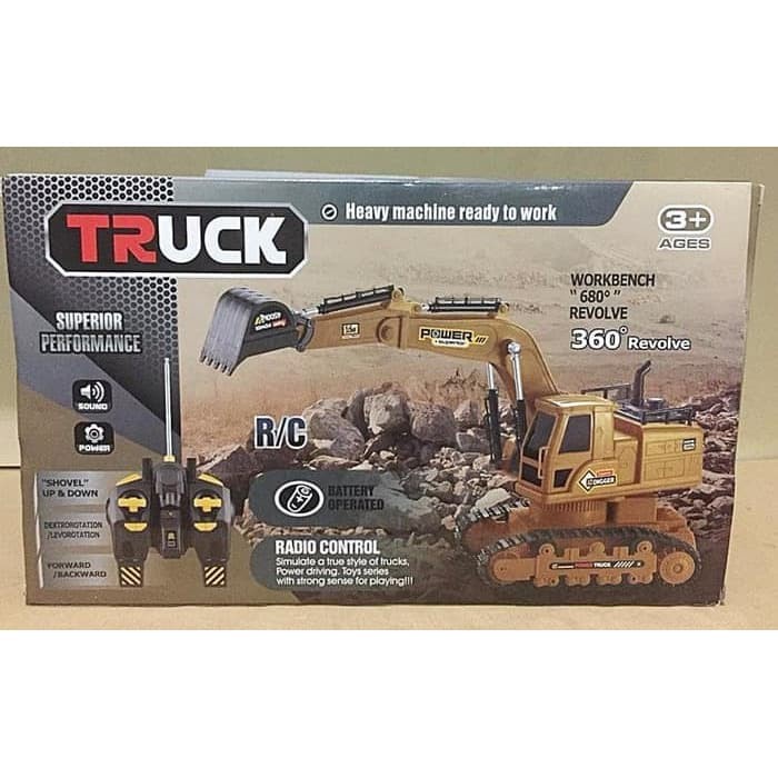 Mainan Truk Excavator Remote Control RC Digger Truk keruk M155