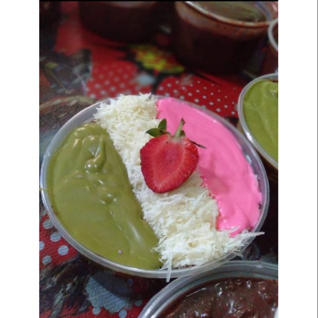 

Cake lumer 450ml Greentea+keju+strawbery