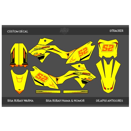 DECAL DTRACKER FULLBODY (003) DEKAL STIKER DTRACKER 150 SE/NEW 2016 2017 2018 2019 2020 2021 2022 HI
