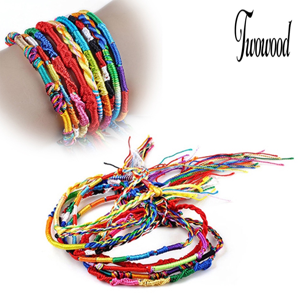 20 Pcs Gelang Rajut Warna-Warni Untuk Club