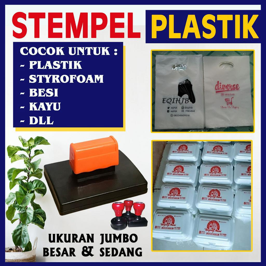 

Stempel Flash Plastik Tinta Permanen Waterproof