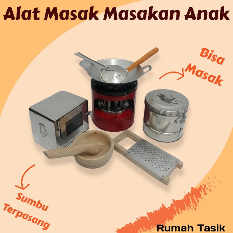 Kitchenset Mainan Masak Masakan Anak Tradisional Paket RT005