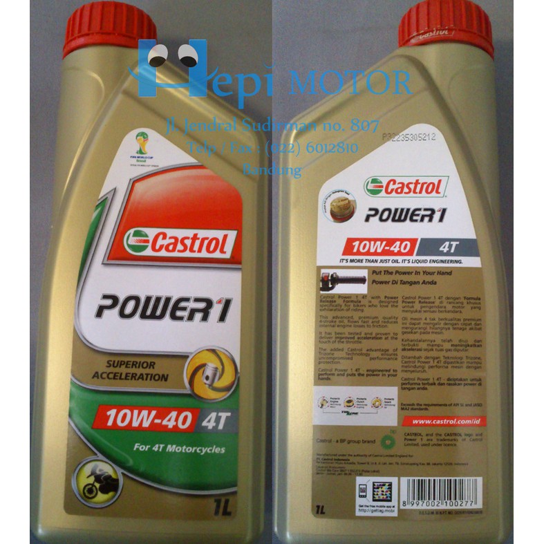 OLI CASTROL POWER 1 4T 1 LITER