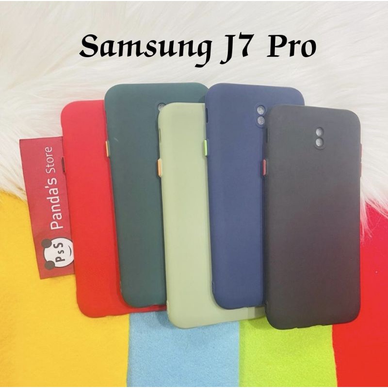 Case Samsung J7, J7 Pro Babycase + Pelindung Kamera, Makaron Full Color (PsS)