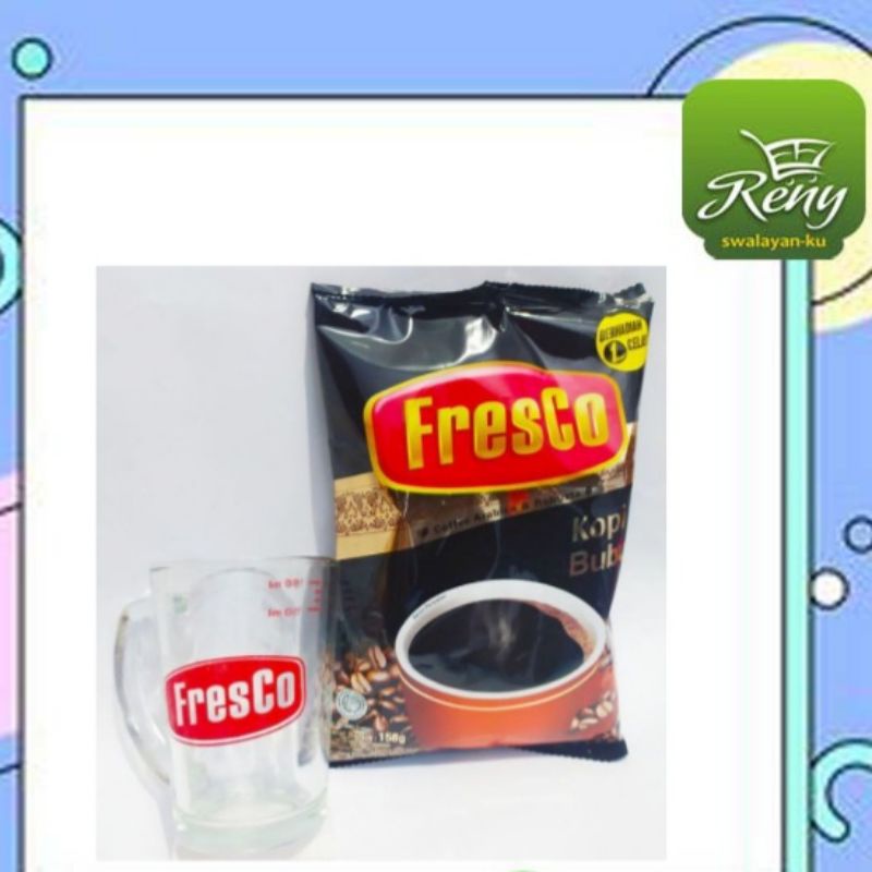 

Fresco Kopi bubuk 158gr bonus gelas cantik