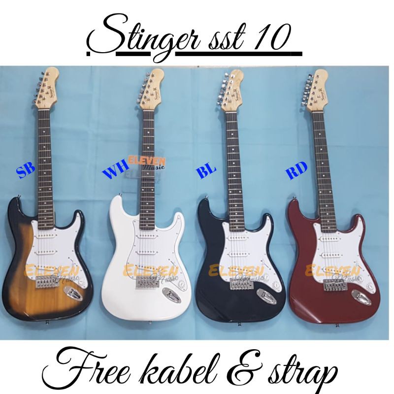 gitar listrik stinger stratocaster sst 10 sst10-5