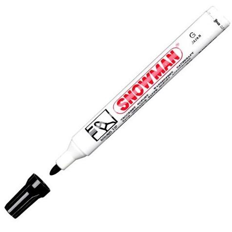 

] Spidol Hitam Snowman Permanent Marker G-12