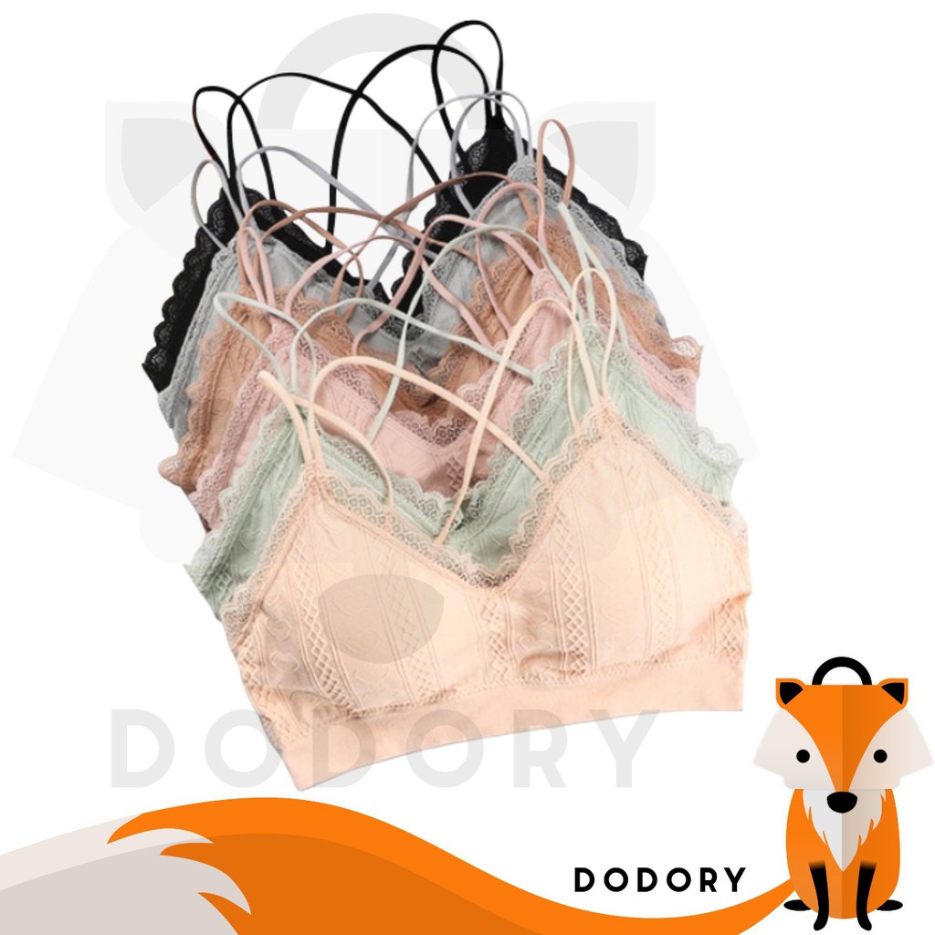 DODORY BRA501 Pakaian Dalam Wanita Bra Tanpa Kawat Sport Bra Gym Push Up Bra Wanita Bra Olahraga