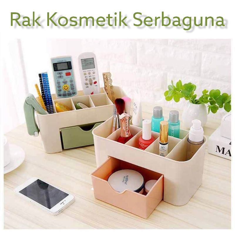 Rak Kosmetik Plastik Rak MakeUp Murah Storage  Box Makeup Brush Kotak Perhiasan