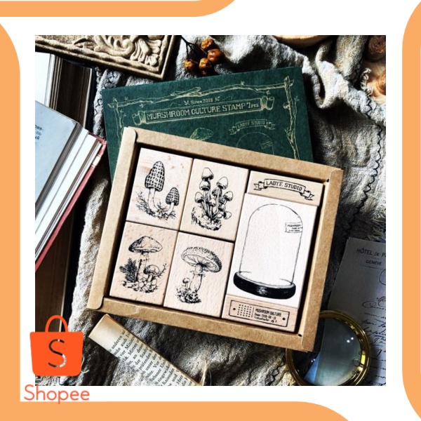 

Unik perkakas Stamp Set Mushroom Culture 21MaZ2 Limited