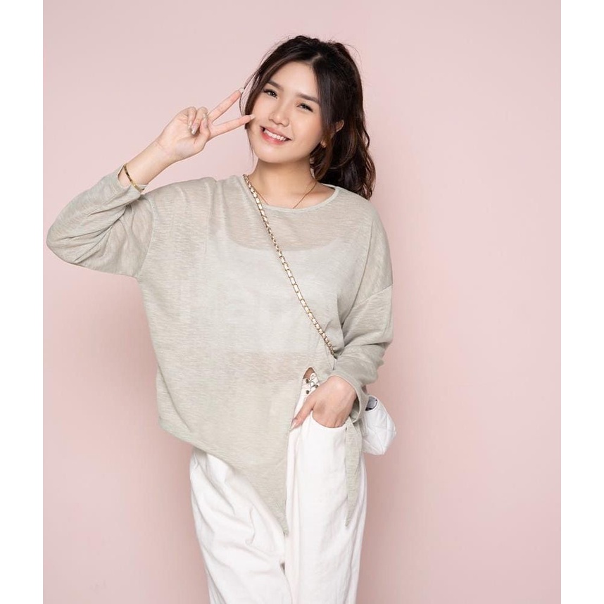 AFI - SALE - Geyna Tshirt Oversize RIB / Outer Wanita Murah Oversize