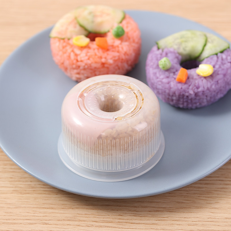 Cetakan Nasi Sushi Bentuk Donat Bulat Gaya Jepang Handmade Diy Untuk Anak