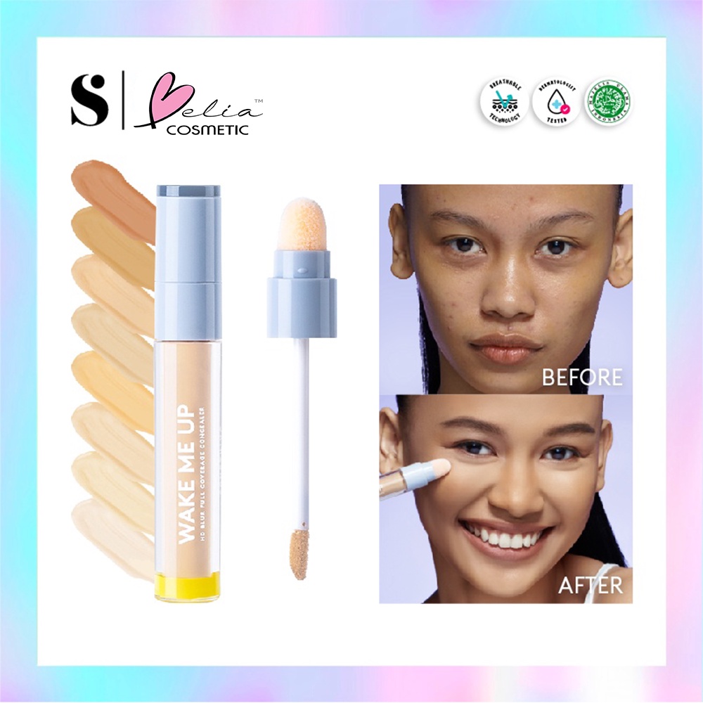 ❤ BELIA ❤ SOMETHINC Wake Me Up HD Blur Full Coverage Concealer Corrector | BPOM