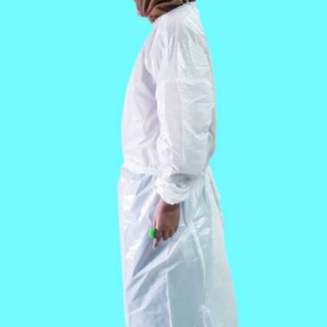 Apron Surgical Gown Gaun APD Waterproof lengan panjang untuk medis 1pcs