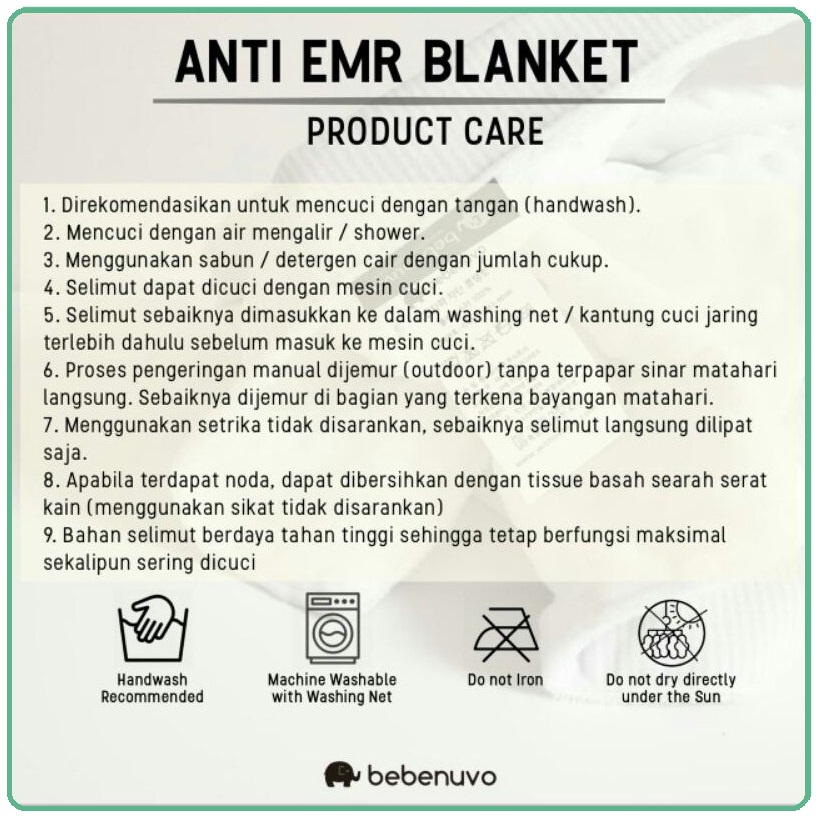 Bebenuvo EMR Blanket | Selimut Bayi Anti Radiasi