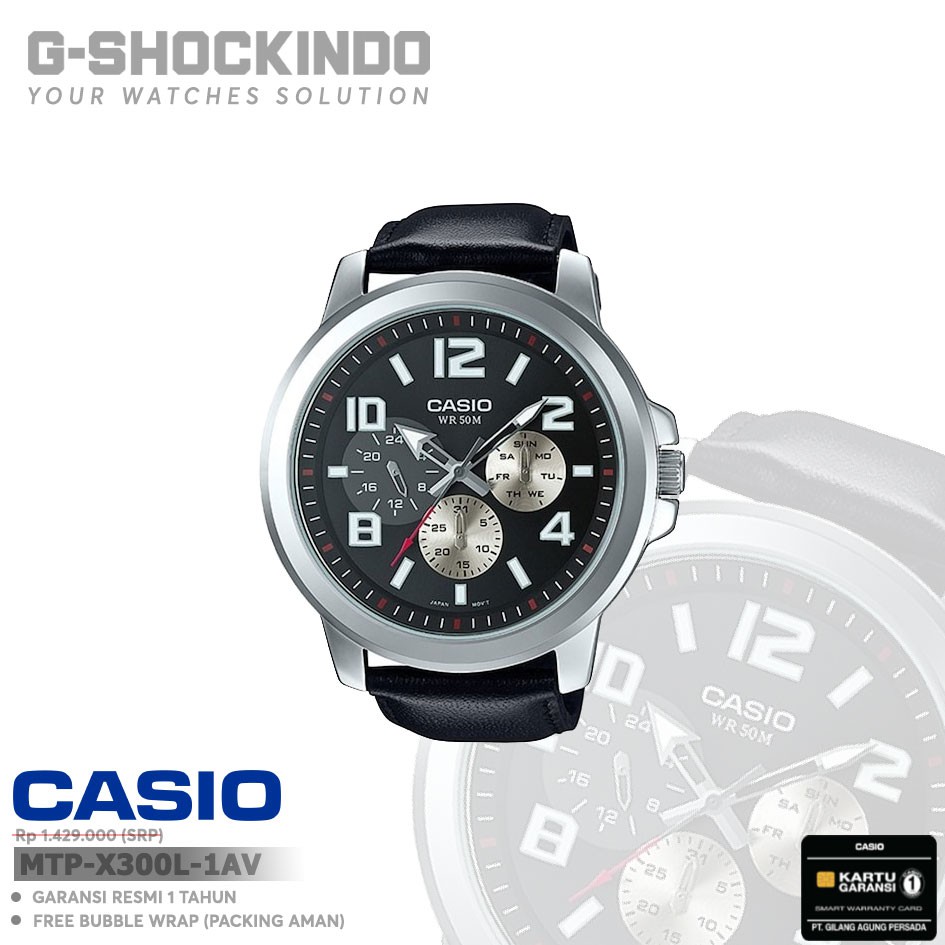 Casio General MTP-X300L-1AV / -4AV / -7AV Original