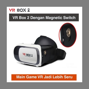 VR Box 2 Virtual Reality Second Generation VR Gear Google Cardboard 3D Glasses With Magnetic button