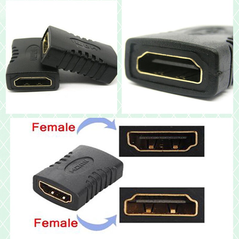 HDTV HD TV Female To Female Extender Adapter Coupler Connector Converter Full HD 1080