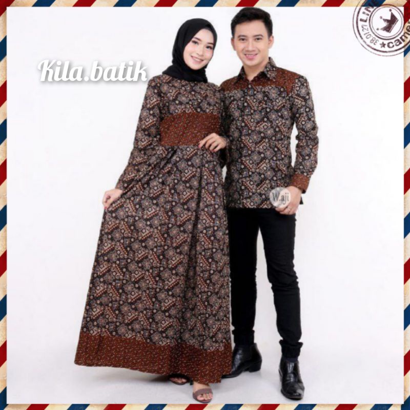 Maura Couple Sania Ruffle Batik Couple ori Ndoro jowi DNT Garansi Termurah S M L XL XXL