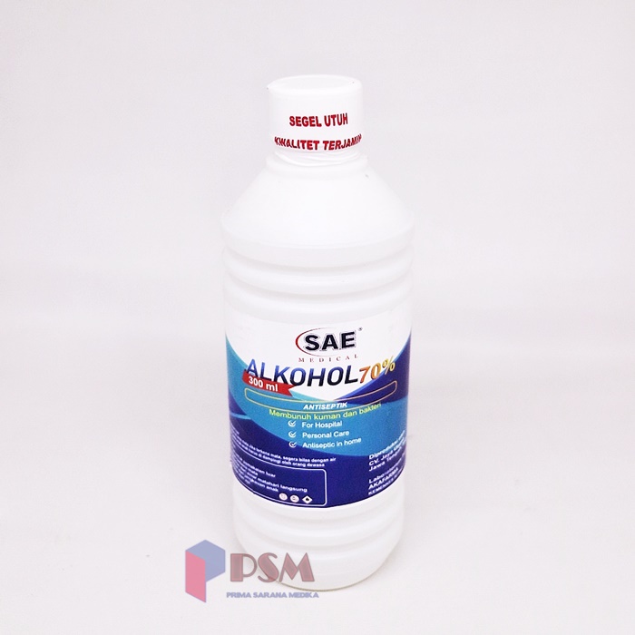 SAE Medical Alkohol 70% 300ml / Alcohol Antiseptik P3k Medical Grade