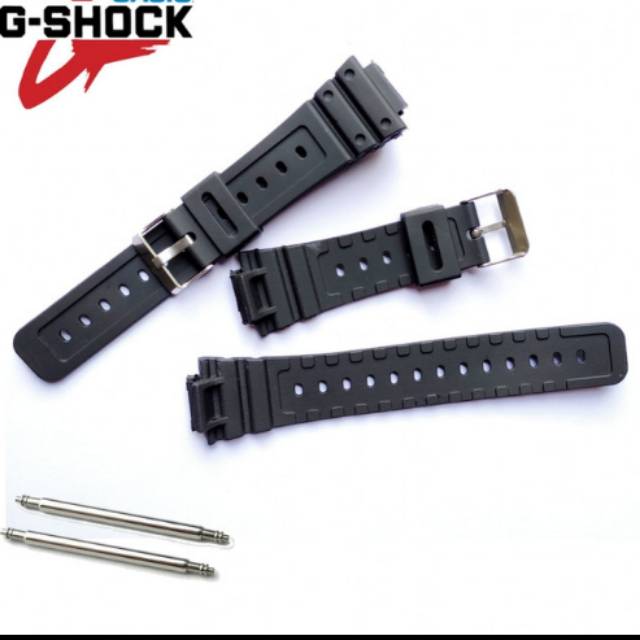 TALI / STRAP RUBBER JAM CASIO DW-5600 DW5600 DW-5600BB DW-5600-BB-1 DW5600BB FREE PEN