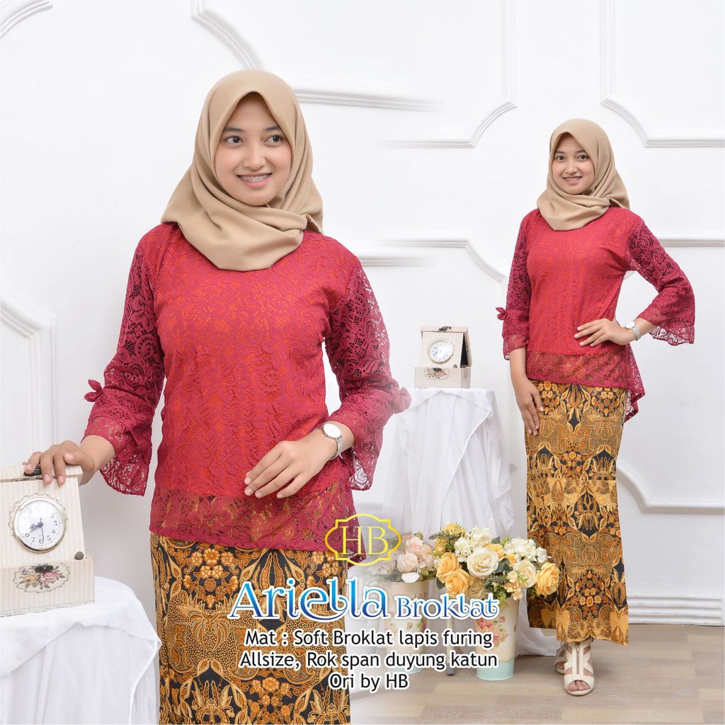 GROSIR BATIK ARIELLA BROKAT