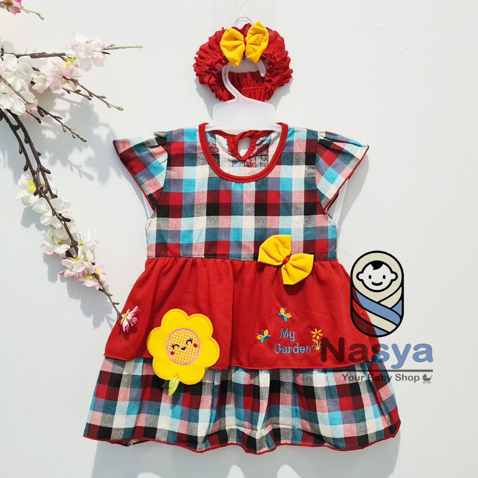 [P-018] Dress Bayi (0-6 bulan) / Setelan Bayi Perempuan Motif Bunga