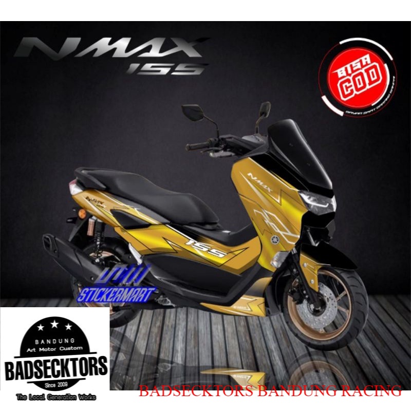 STICKER DECAL YAMAHA NMAX 155 2020 GOLD keren