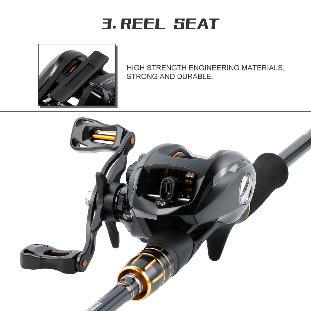 Reel pancing 12+1 BB Castiing Fishing Reel dengan gear ratio tinggi 6.3:1 Dan Metal Handle untuk alat pancing air tawar Gulungan Pancing