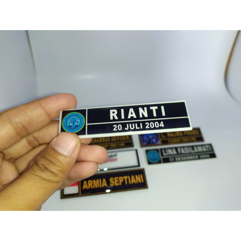 

name tag papan nama dada premium