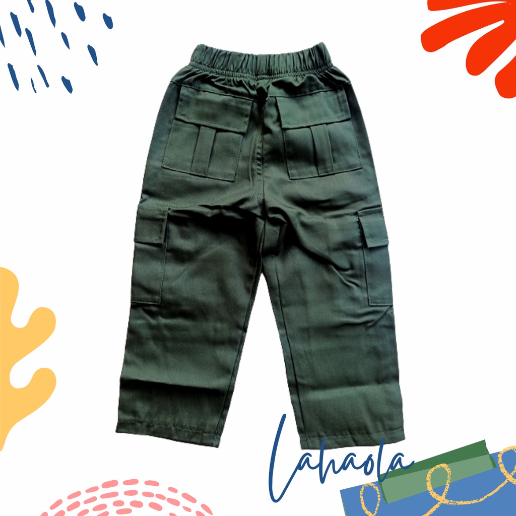 celana panjang chino cargo pant 1-13 tahun unisex