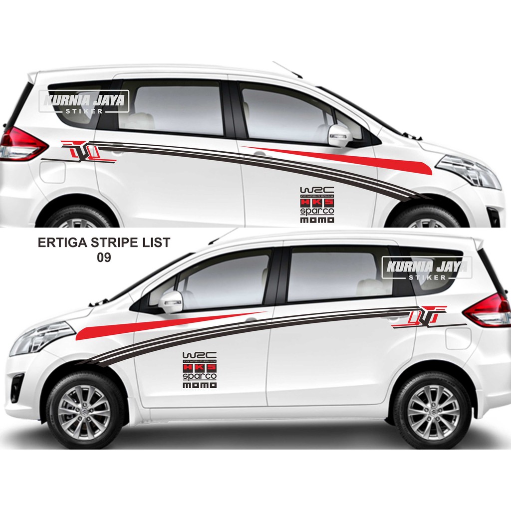 Jual STIKER MOBIL CUTTING STIKER STRIPE LIST SUZUKI ERTIGA AVANZA XENIA XPANDER CALYA SIGRA KODE SL E09 Indonesia Shopee Indonesia