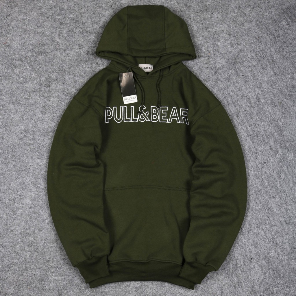 Jaket Hoodie PULL&amp;BEAR EMBROID Unisex Good Brand