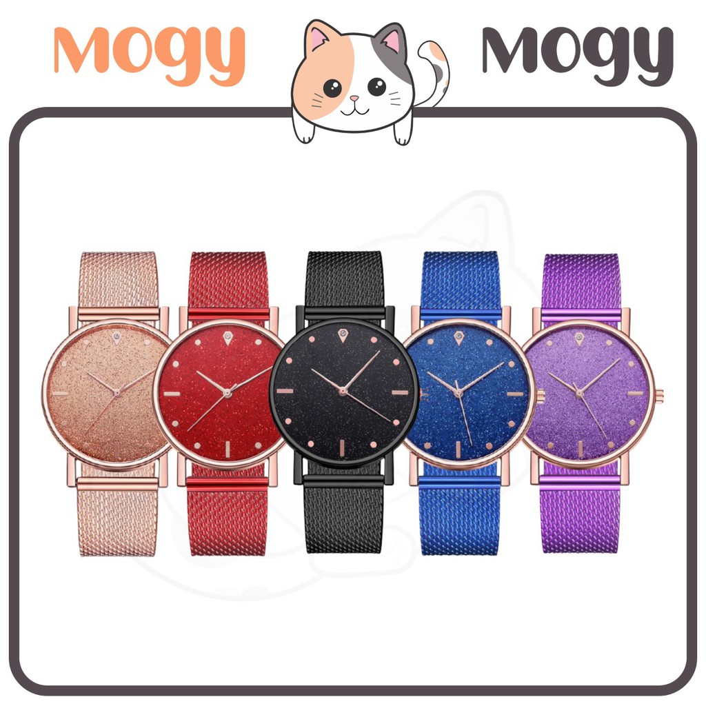 MOGYMOGY J175 Jam Tangan Rantai Wanita Jam Analog Glossy Watch