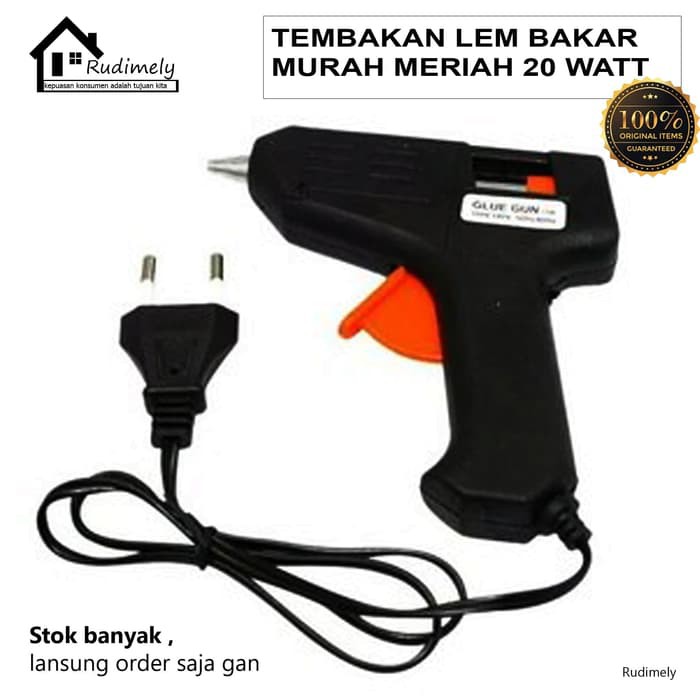 Grosir tembakan lem bakar glue gun 10-watt murah meriah cepat panas