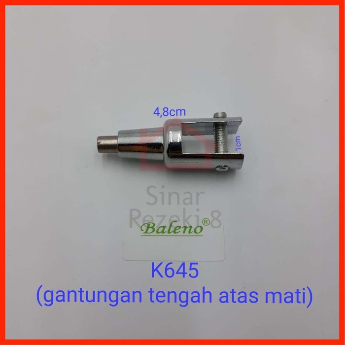 K645 Gantungan Bracket Rak Ambalan Kaca Tengah Mati Jepit Kawat Sling